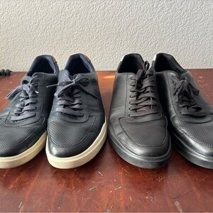 Cole Haan Blue and Black Leather Grand CrossCourt Sneakers, 11.5 (sold together)